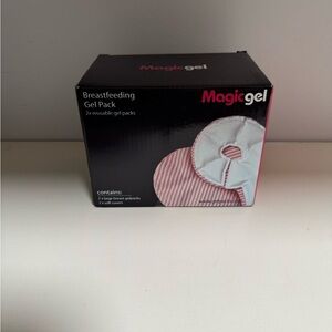 Magic Gel Breastfeeding Relief Set with Pink Covers - barely used